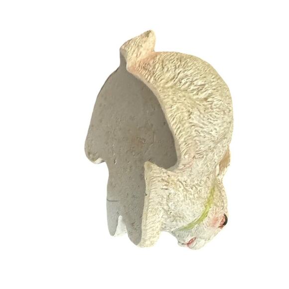 Ganz Bunny Rabbit Figurine Green Bow 3 1/2" Easter Basket Home Decor Spring - Picture 6 of 8